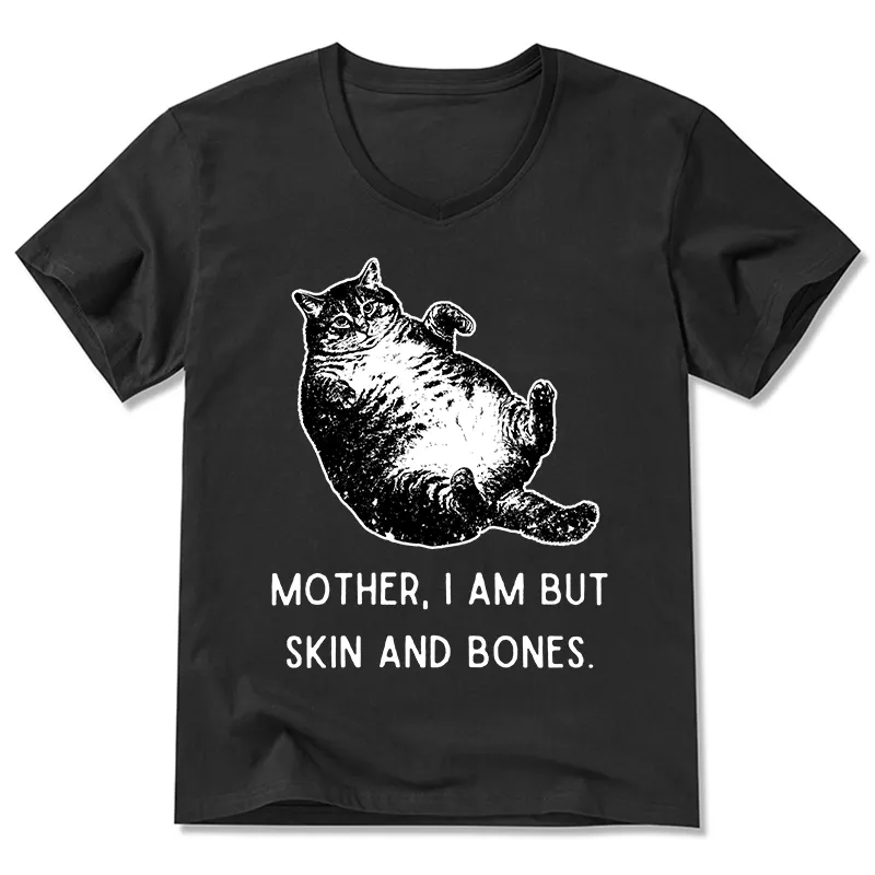 Tokyo-Tiger Overweight Cat And Its Doting Owner V-Neck Classic T-Shirt