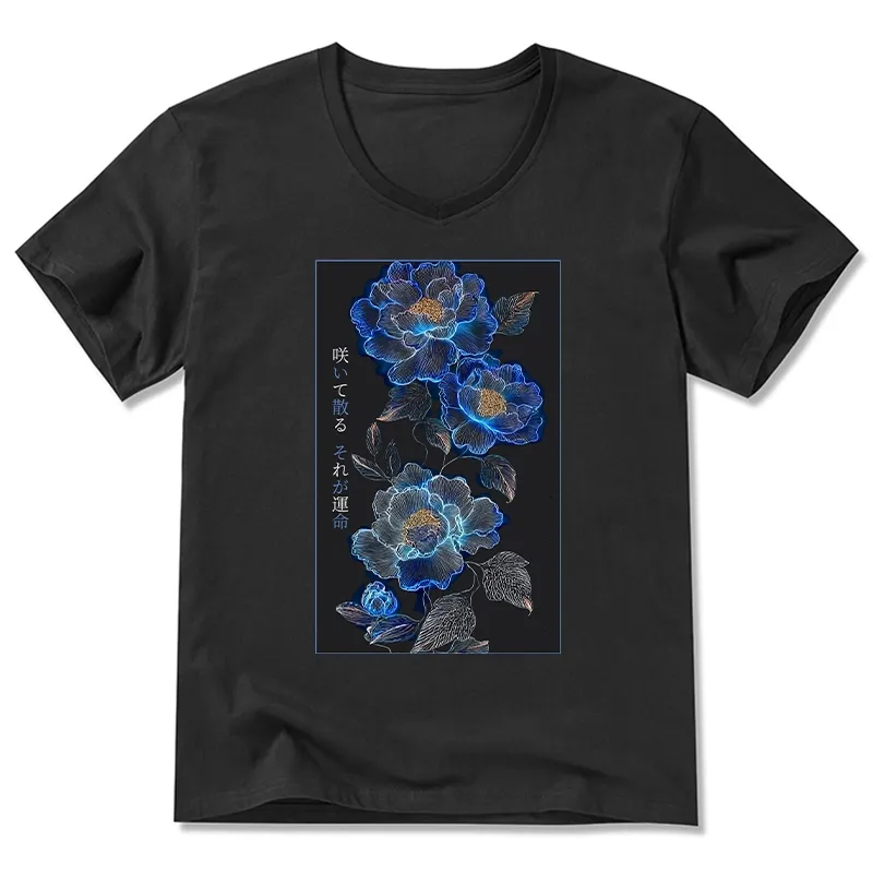 Tokyo-Tiger The Sea Of Flowers In The Darkness V-Neck Classic T-Shirt