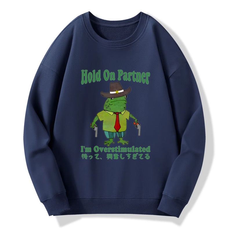 Tokyo-Tiger Wait I'm Too Excited Sweatshirt