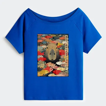 Tokyo-Tiger Am I Too Lovable? Off Shoulder T-Shirt