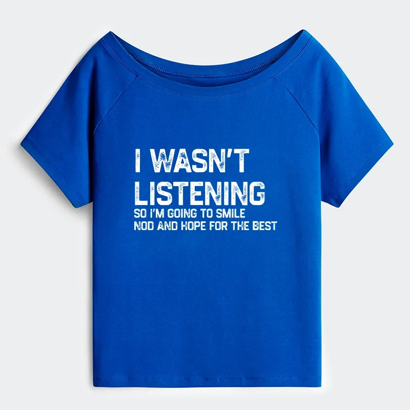 Tokyo-Tiger Indifferent To Everything Off Shoulder T-Shirt