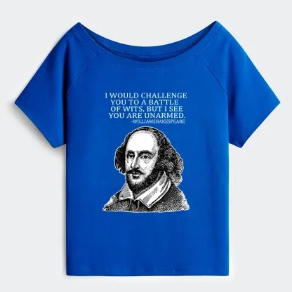 Tokyo-Tiger Your Intelligence Is Inferior To Mine Off Shoulder T-Shirt