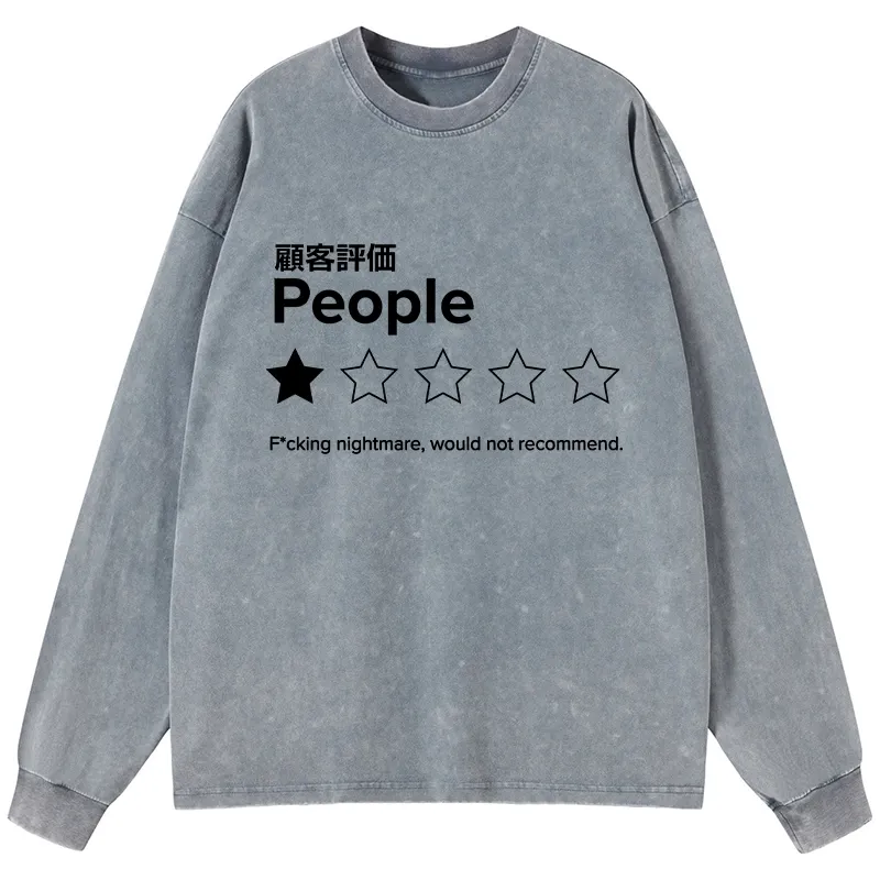 Tokyo-Tiger Evaluation People Washed Long Sleeve T-Shirt