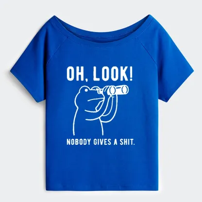 Tokyo-Tiger Frog of Indifference Off Shoulder T-Shirt