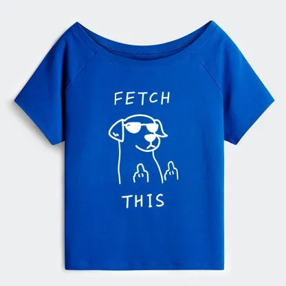 Tokyo-Tiger Rebellious Dog Off Shoulder T-Shirt