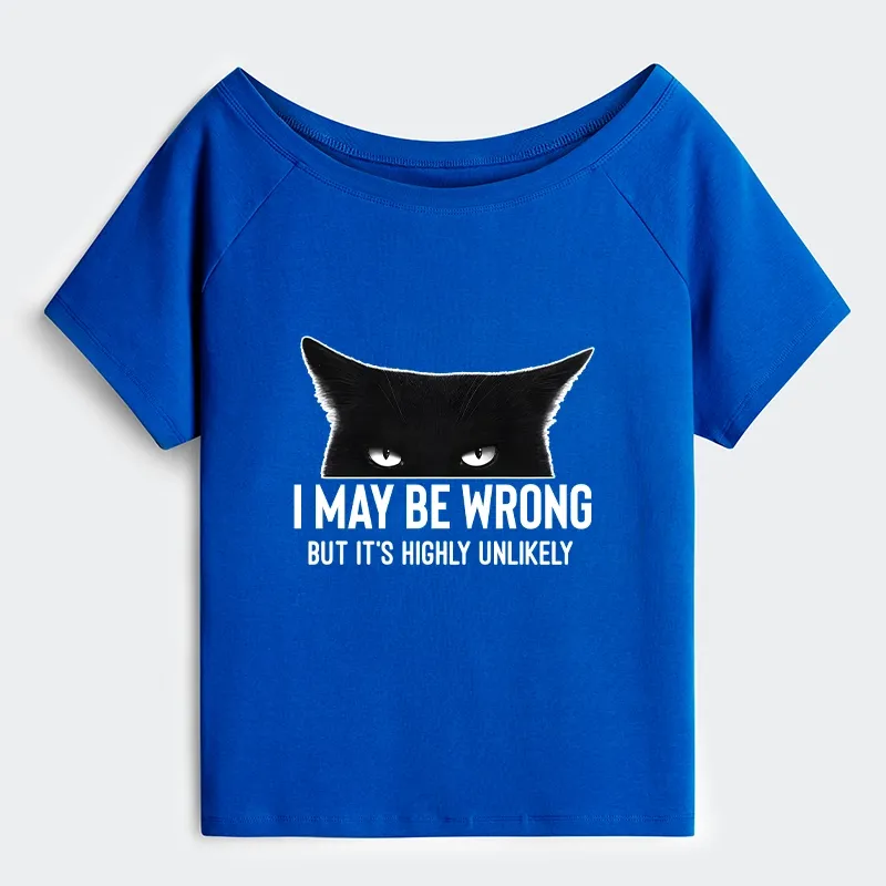 Tokyo-Tiger Cat Can Do No Wrong Off Shoulder T-Shirt