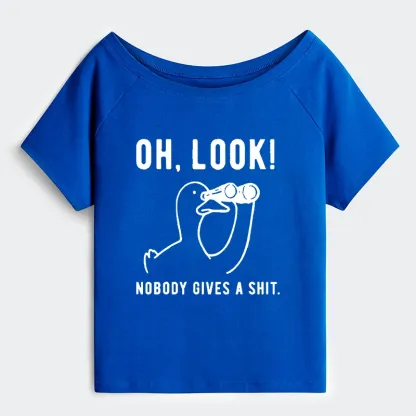 Tokyo-Tiger No One Cares About The Duck Off Shoulder T-Shirt