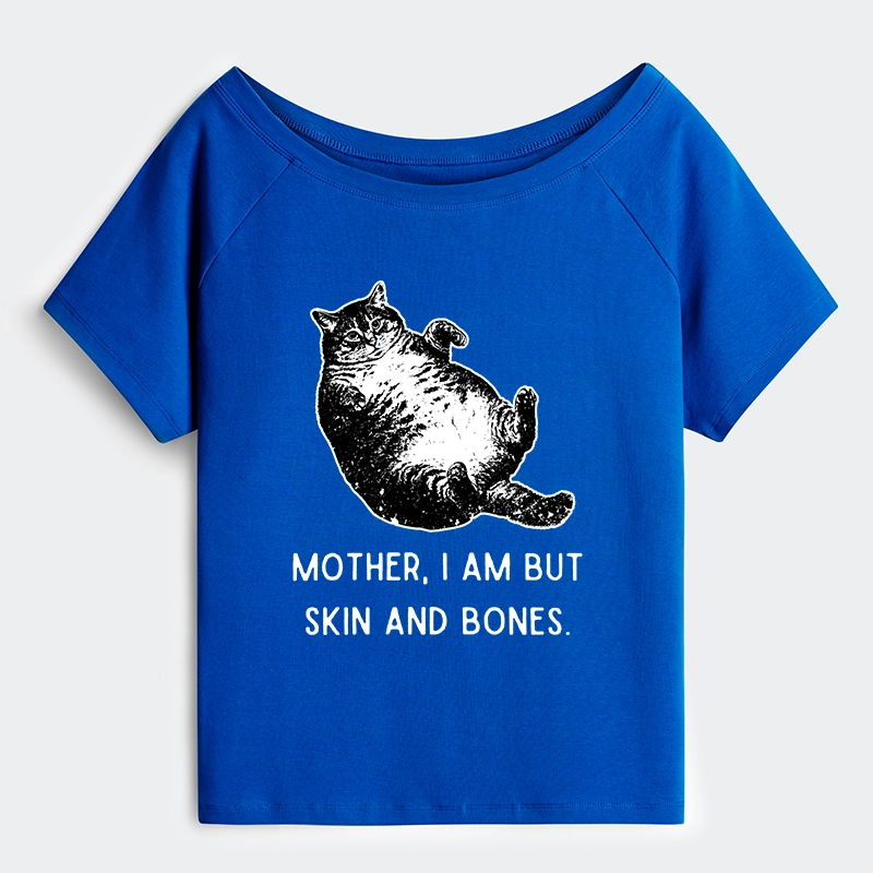 Tokyo-Tiger Overweight Cat And Its Doting Owner Off Shoulder T-Shirt