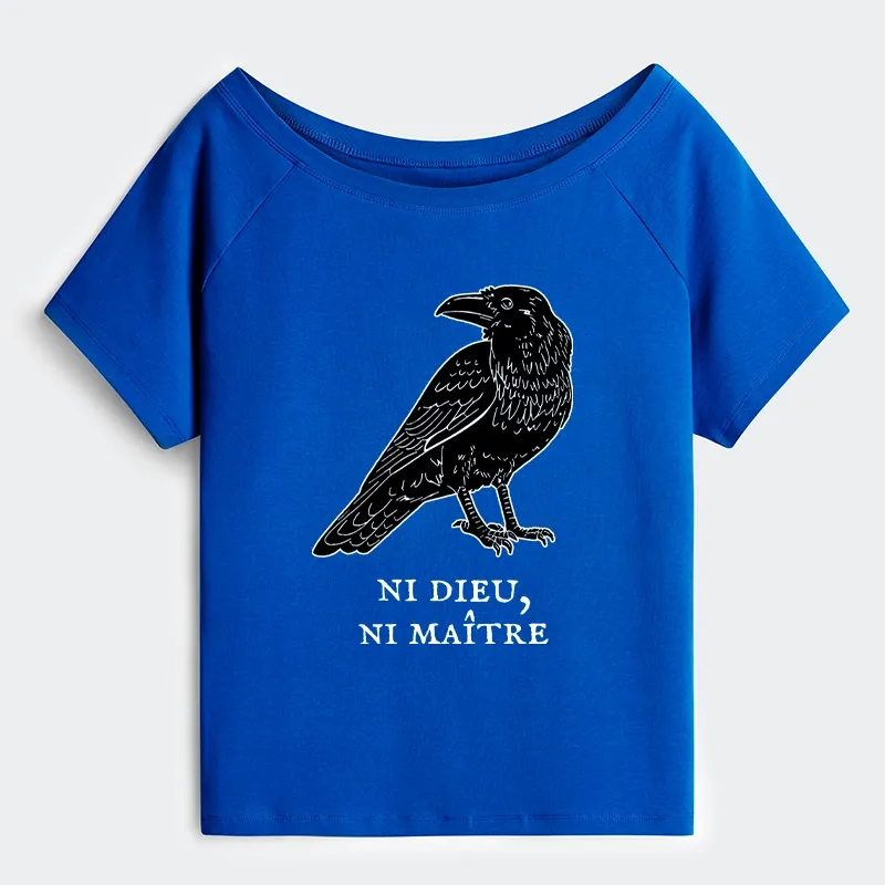 Tokyo-Tiger Crow Have A Strong Sense Of Self Off Shoulder T-Shirt