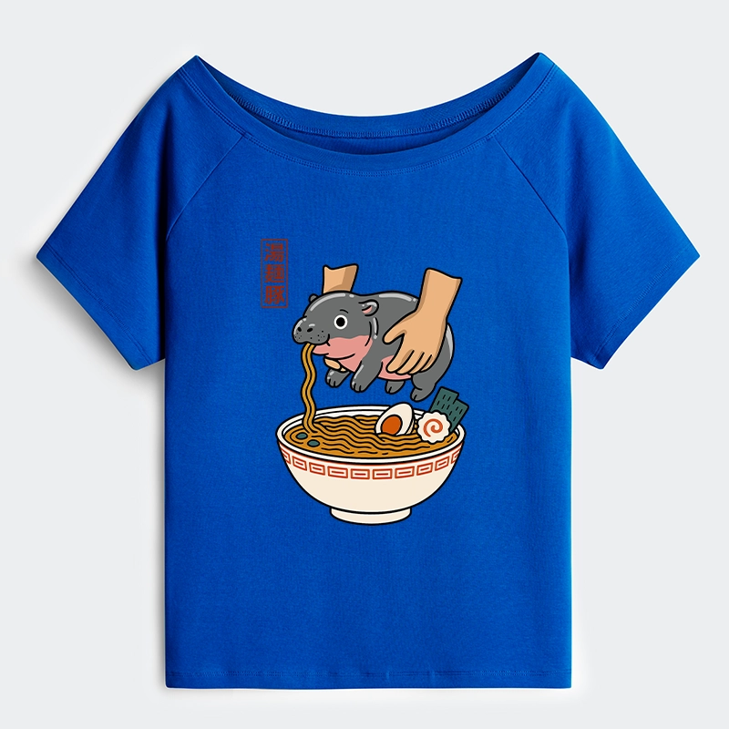 Tokyo-Tiger Noodles Got Me Off Shoulder T-Shirt
