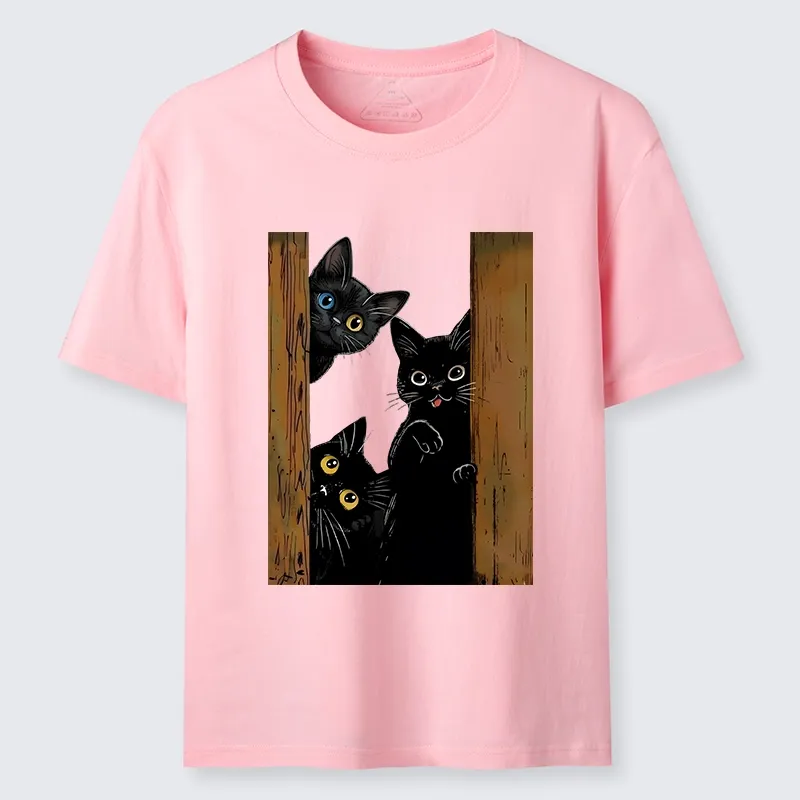Tokyo-Tiger Funny Cats Spying On You Classic T-Shirt