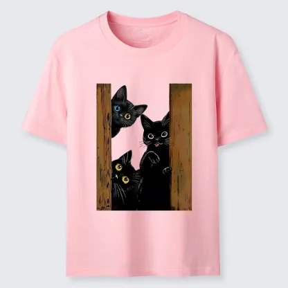 Tokyo-Tiger Funny Cats Spying On You Classic T-Shirt