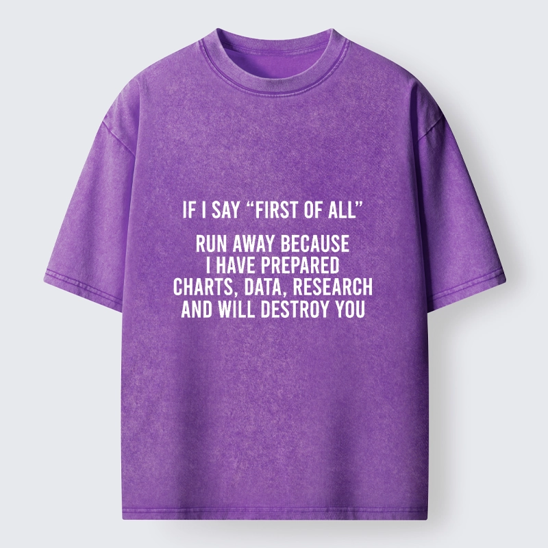 Tokyo-Tiger First Of All Debate Meme Washed T-Shirt