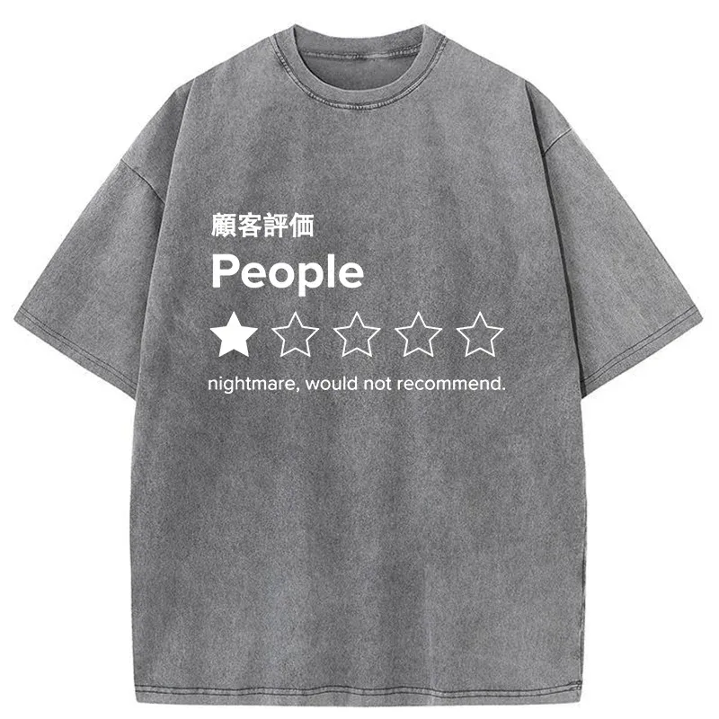 Tokyo-Tiger Not Recommended For People Washed T-Shirt