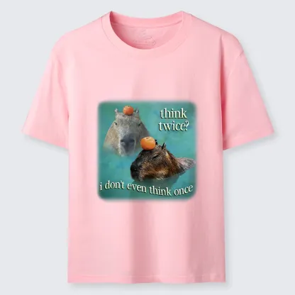 Tokyo-Tiger Capybara Think Twice Funny Meme Classic T-Shirt