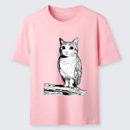 Tokyo-Tiger Funny Cat Owl Fusion Art Classic T-Shirt