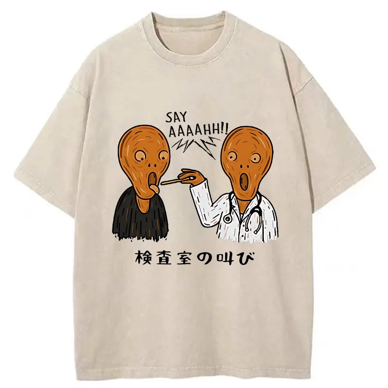 Tokyo-Tiger Doctor Scream Washed T-Shirt Sale