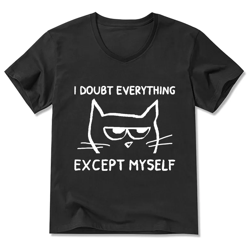 Tokyo-Tiger Confident Kitten V-Neck Classic T-Shirt