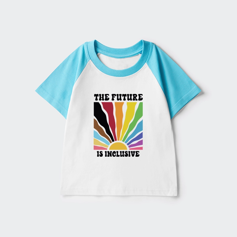 Tokyo-Tiger Pride Future Is Inclusive Kids Raglan T-shirt