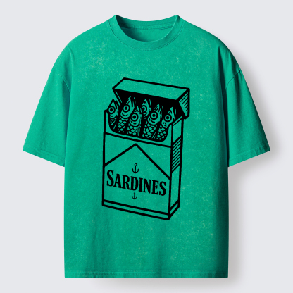 Tokyo-Tiger Deep Snack Washed T-Shirt