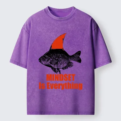 Tokyo-Tiger Funny Be The Shark You Want To Be Washed T-Shirt