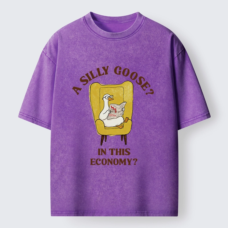 Tokyo-Tiger Meme Goose Surviving The Recession Washed T-Shirt
