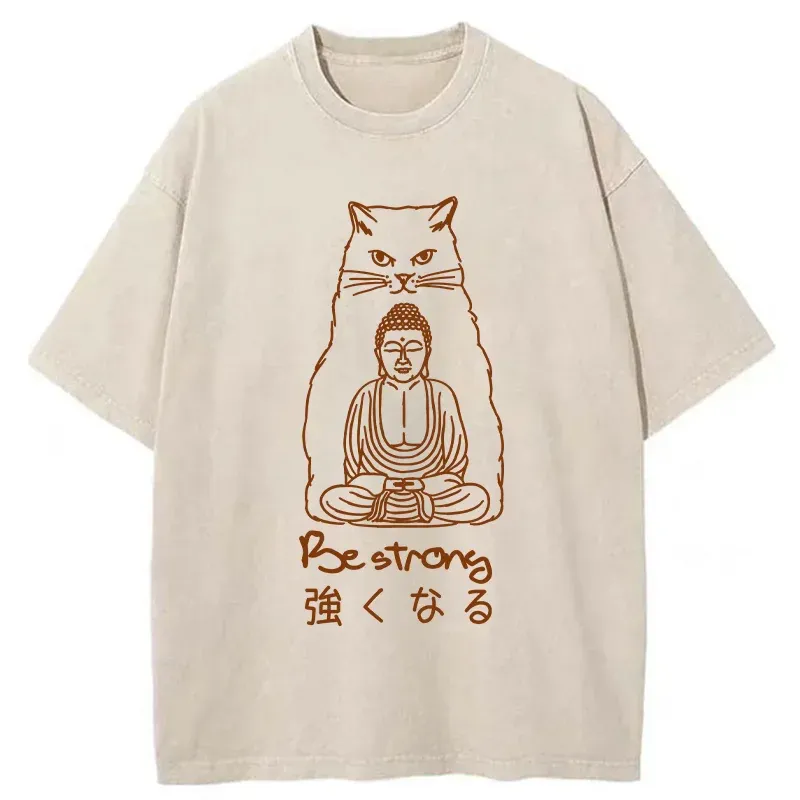 Tokyo-Tiger Best Backer Funny Washed T-Shirt