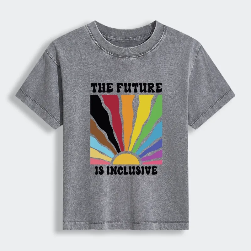 Tokyo-Tiger Pride Future Is Inclusive Women's Washed T-shirt
