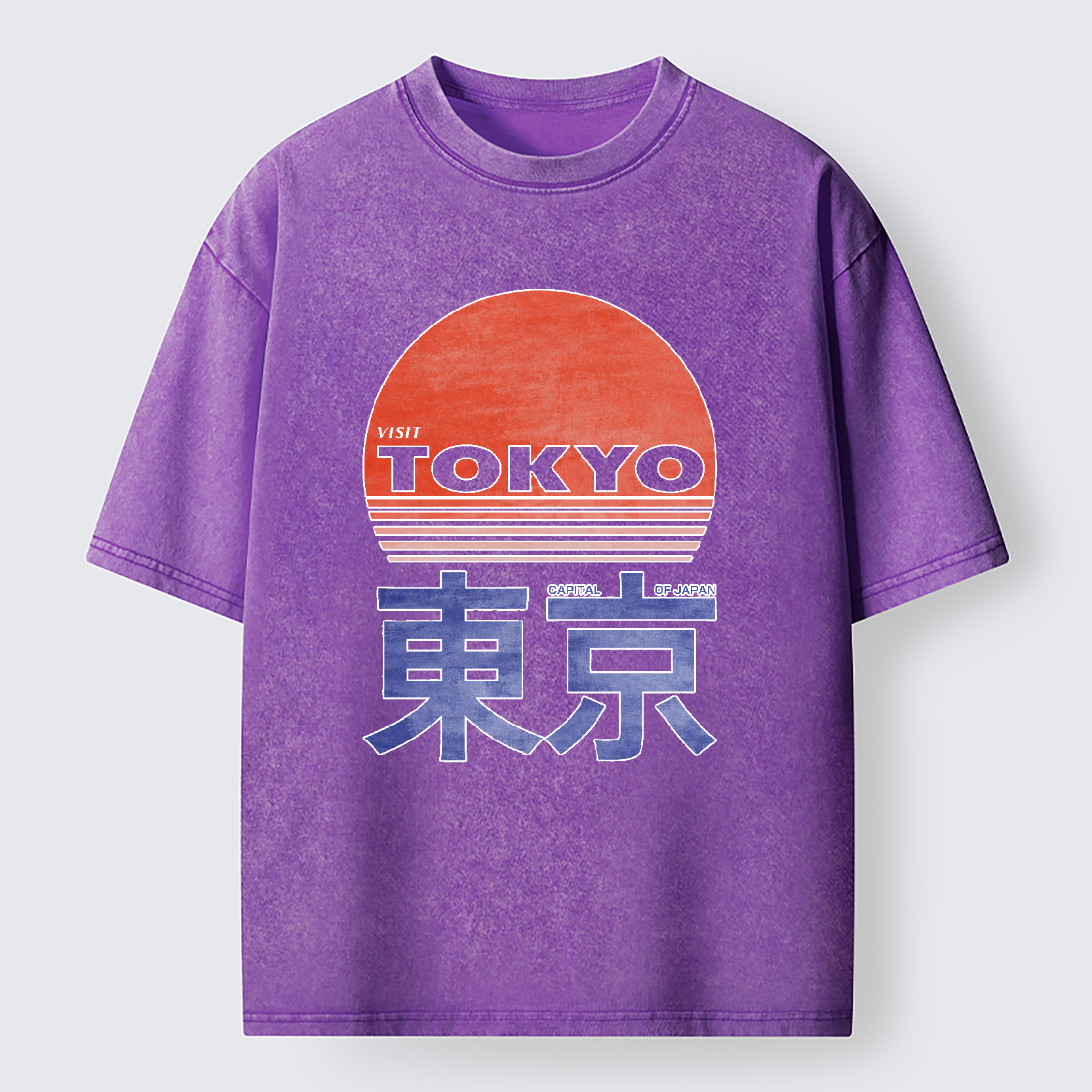 Tokyo-Tiger City Of The Rising Sun Washed T-Shirt