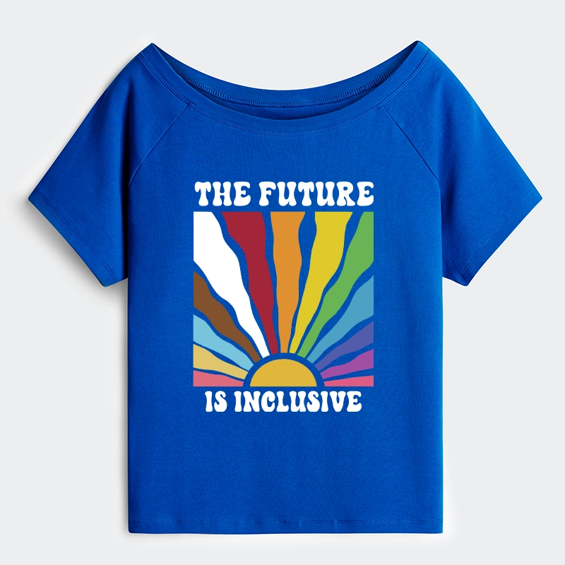 Tokyo-Tiger Pride Future Is Inclusive Off Shoulder T-Shirt