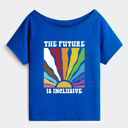 Tokyo-Tiger Pride Future Is Inclusive Off Shoulder T-Shirt