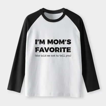 Tokyo-Tiger Mother's Day Jokes Raglan Long Sleeve T-shirt