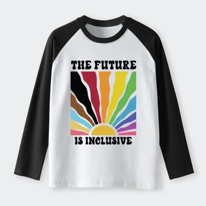 Tokyo-Tiger Pride Future Is Inclusive Raglan Long Sleeve T-shirt
