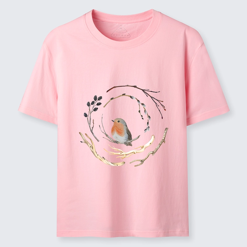 Tokyo-Tiger Cute Robin On Branch Classic T-Shirt