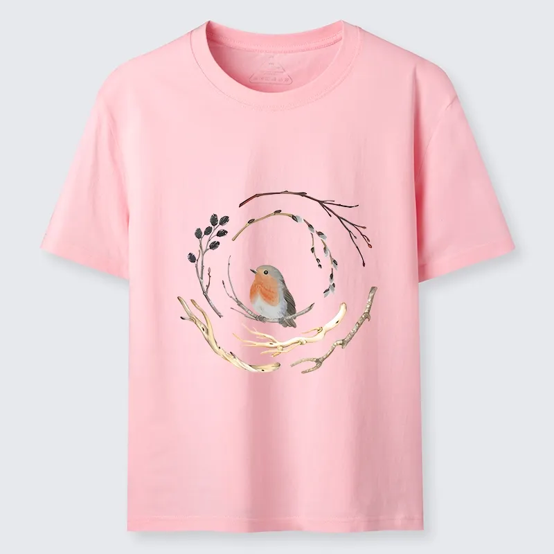 Tokyo-Tiger Cute Robin On Branch Classic T-Shirt Sale