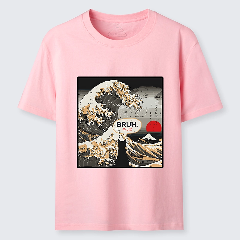 Tokyo-Tiger Great Wave Cat Bruh Classic T-Shirt