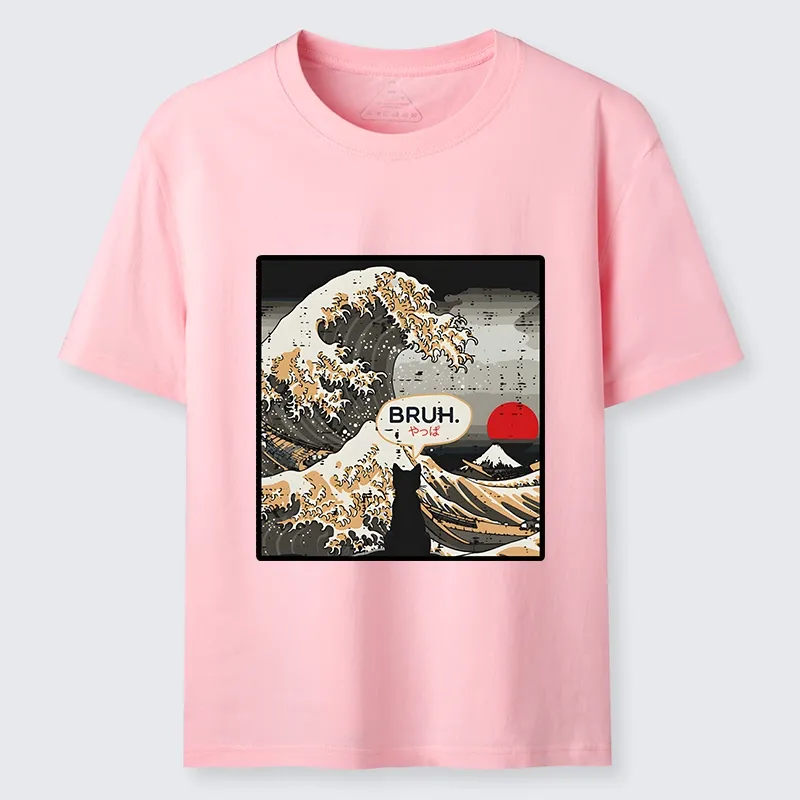 Tokyo-Tiger Great Wave Cat Bruh Classic T-Shirt