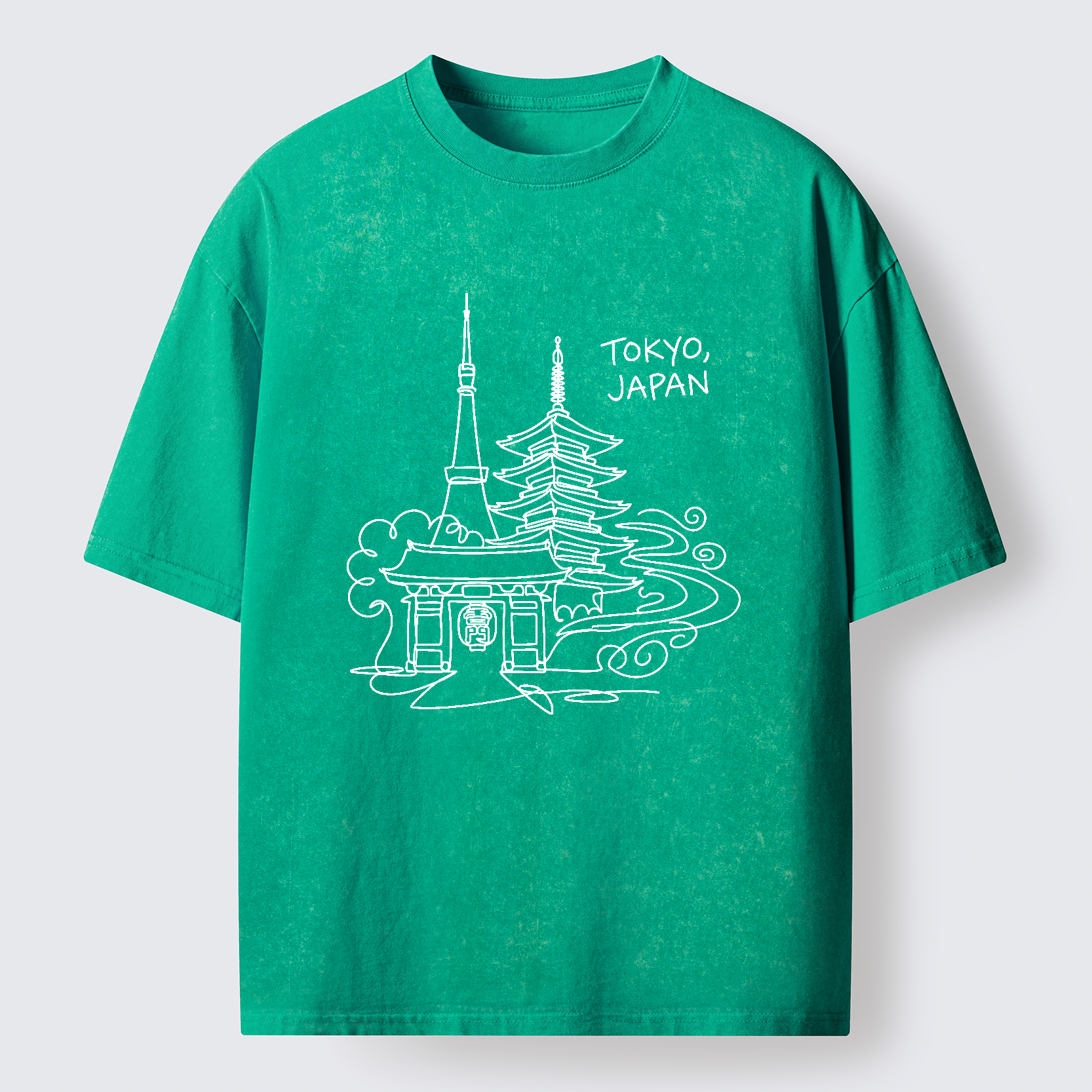 Tokyo-Tiger Tokyo Line Washed T-Shirt