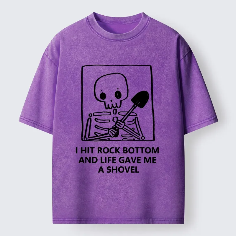 Tokyo-Tiger Relatable Skeleton Life Meme Washed T-Shirt