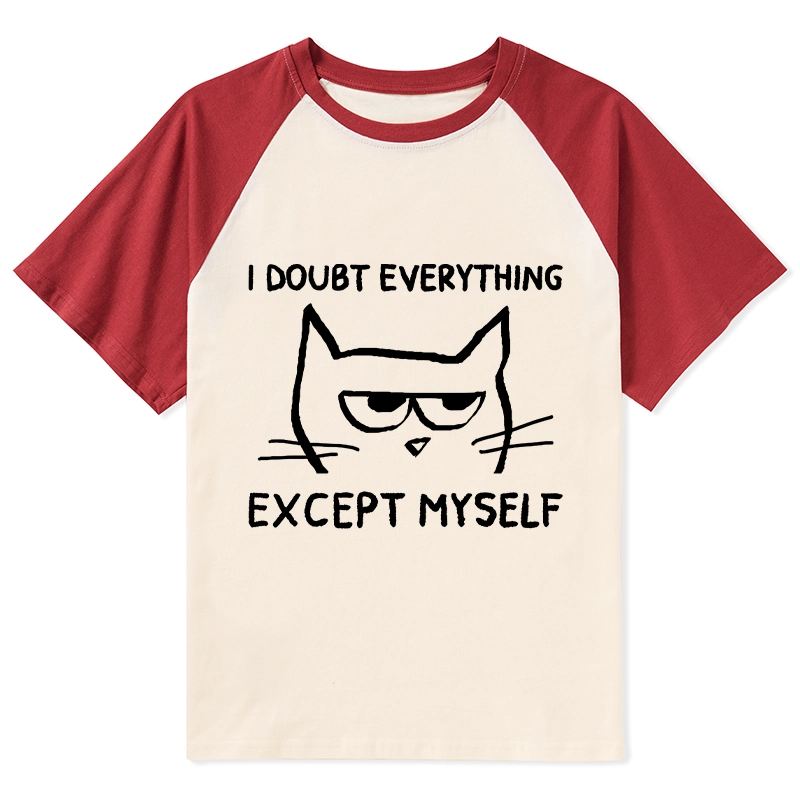 Tokyo-Tiger Confident Kitten Raglan T-shirt