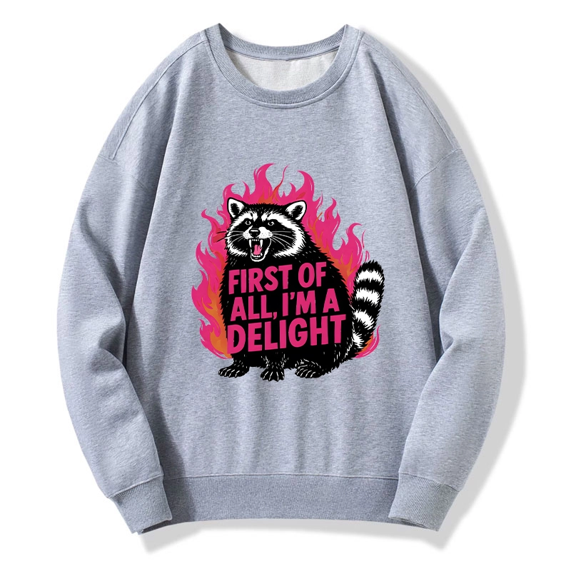 Tokyo-Tiger Angry Raccoon Funny Classic Sweatshirt