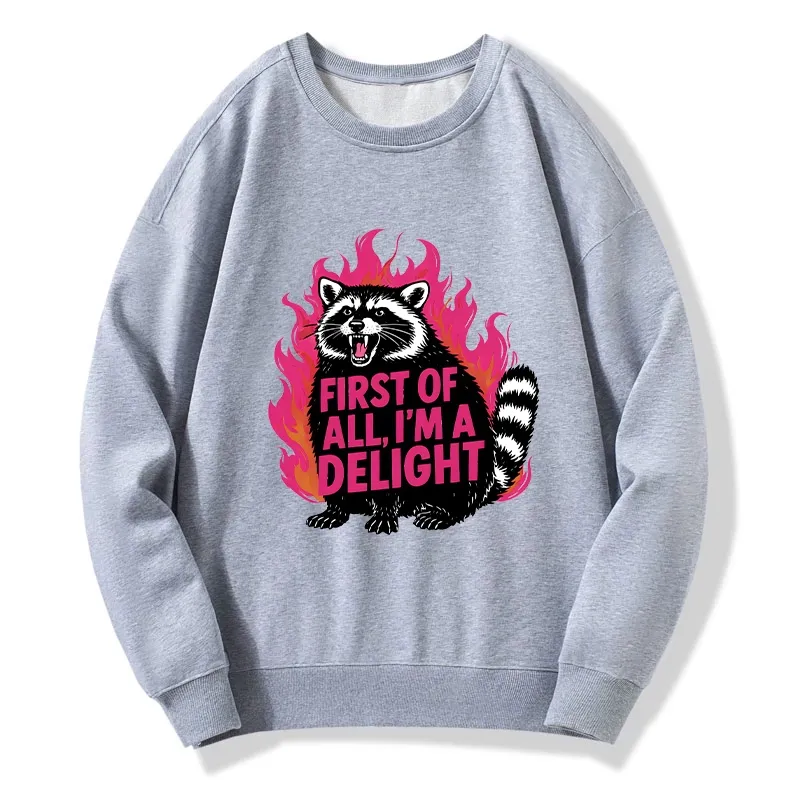 Tokyo-Tiger Angry Raccoon Funny Classic Sweatshirt