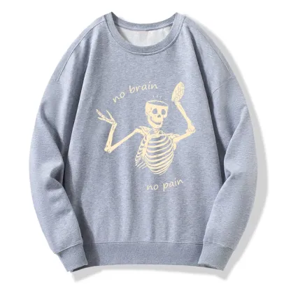 Tokyo-Tiger Skeletons Feel No Pain Classic Sweatshirt
