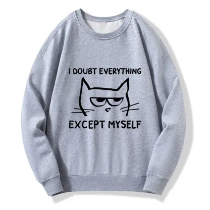 Tokyo-Tiger Confident Kitten Classic Sweatshirt