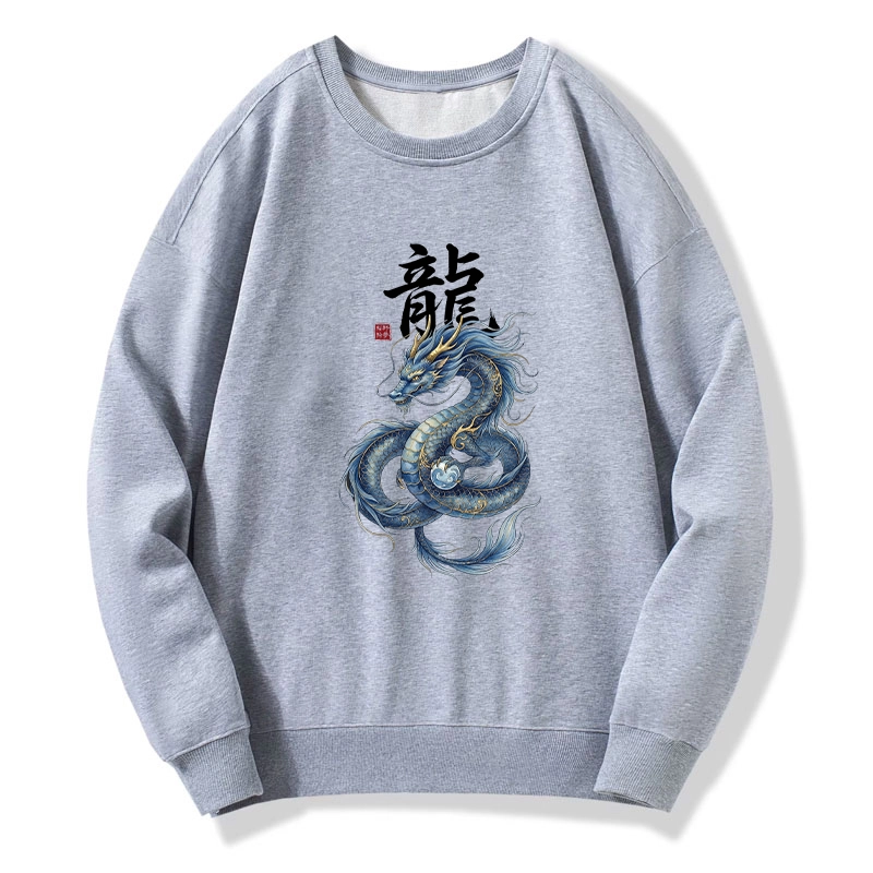 Tokyo-Tiger Mythic Blue Dragon Classic Sweatshirt