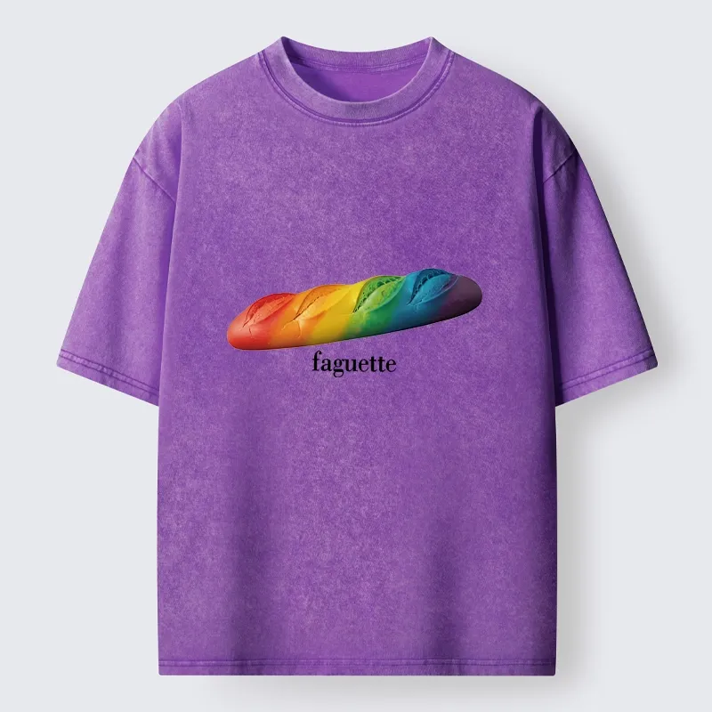 Tokyo-Tiger Pride Baguette Colorful Vibe Washed T-Shirt Sale