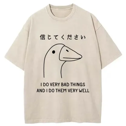 Tokyo-Tiger Please Trust Me Washed T-Shirt