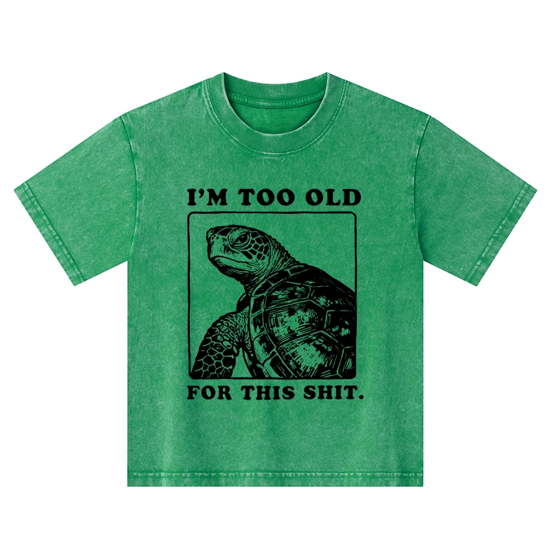 Tokyo-Tiger Turtle I Quit Meme Energy Washed T-Shirt