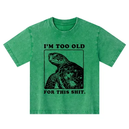 Tokyo-Tiger Turtle I Quit Meme Energy Washed T-Shirt
