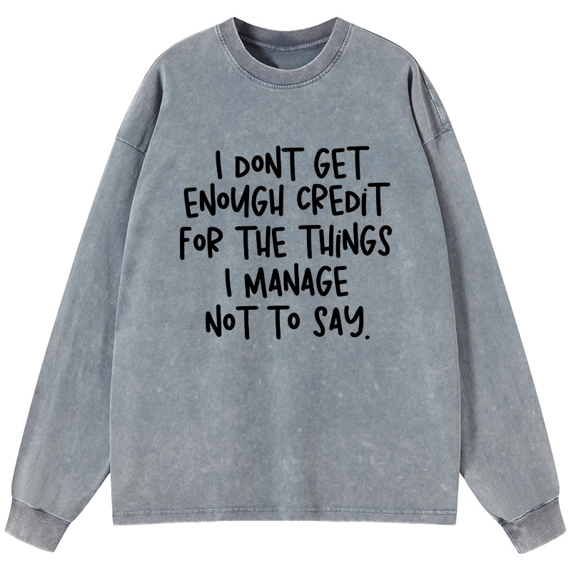 Tokyo-Tiger Saying No Is A Superpower Washed Long Sleeve T-Shirt